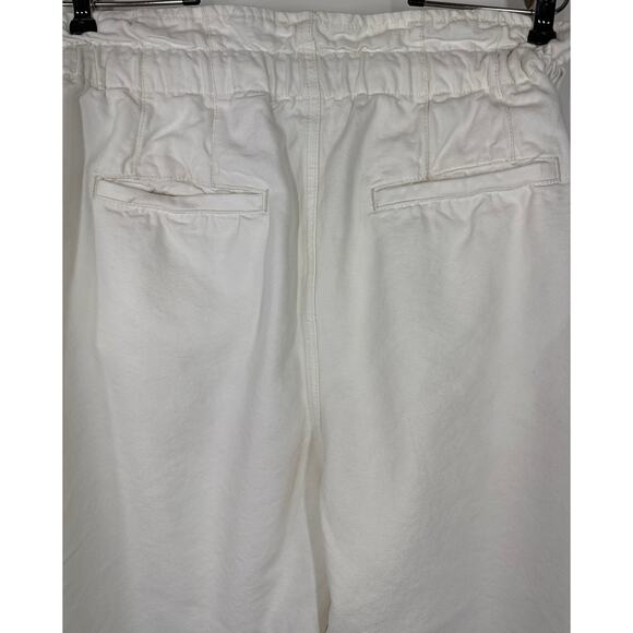 Free People Margate Pleated Paperbag Trouser Pant, Cream / White, Women, Medium - Picture 4 of 10